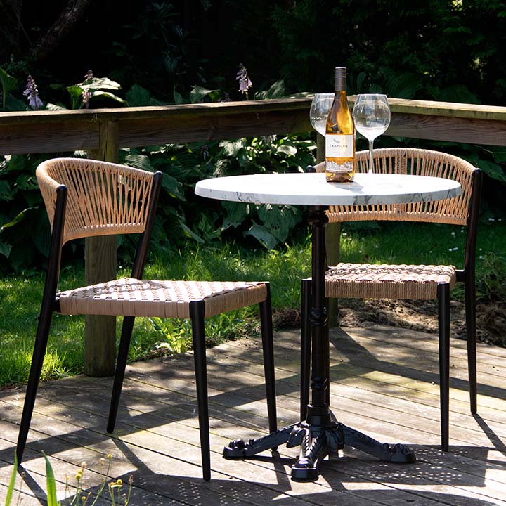 Modern and timeless garden and cafe chairs 